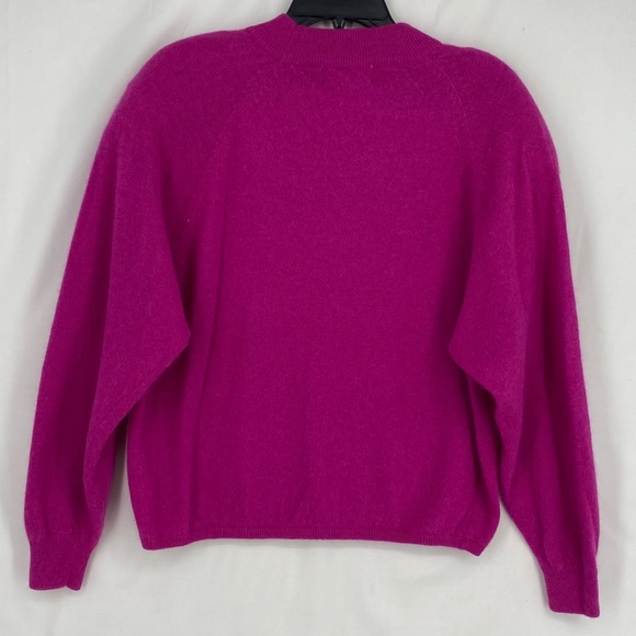 Richards & Jones Womens Large Vintage Pullover Sweater Fuchsia Pink Wool Angora - Picture 8 of 14